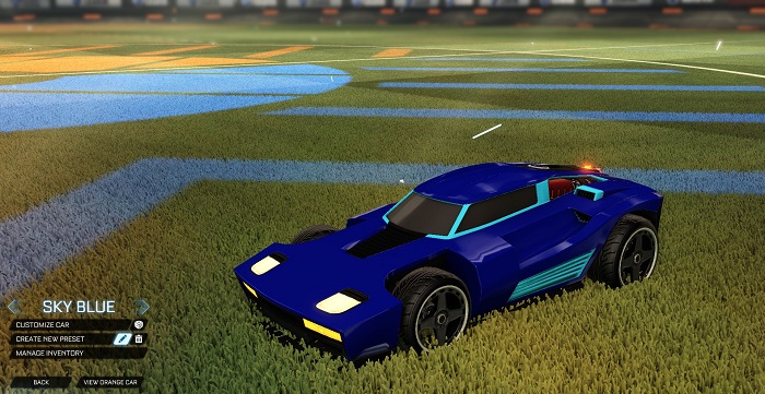 rocket league new painted cars bodies - painted breakout - sky blue